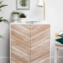 Discount Moderne fiskebein natur kontaktplast Bord | Baderomsmøbler