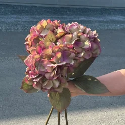 Clearance Mr. Plant Hortensia lilla/grønn, 65 cm Kunstige Planter