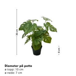 New Mr. Plant Monstera 38 cm Kunstige Planter