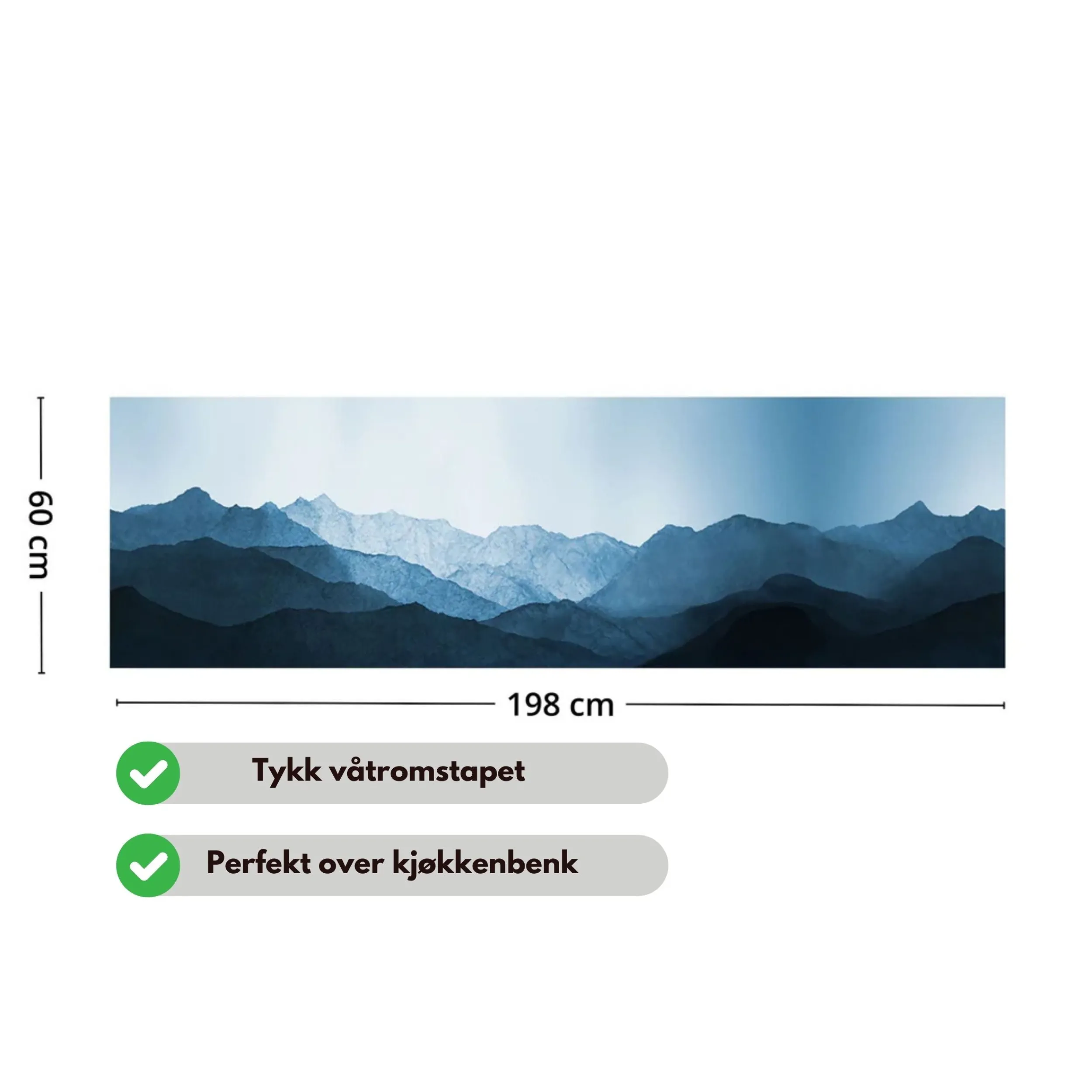Outlet Northern Veil selvklebende backsplash Veggfliser | Gulvfliser