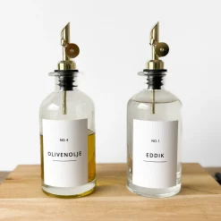 Outlet Oljeflaske, transparent 2-pk Krydder | Kjøkken