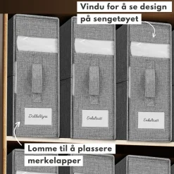 New Oppbevaringsboks til sengetøy All Organisering | Organisering