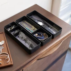 Discount Oppbevaringsbokser med lokk sort Garderobe | Gang