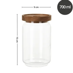 Fashion 3-pk glasskrukke 700 ml Vaskerom | Baderom