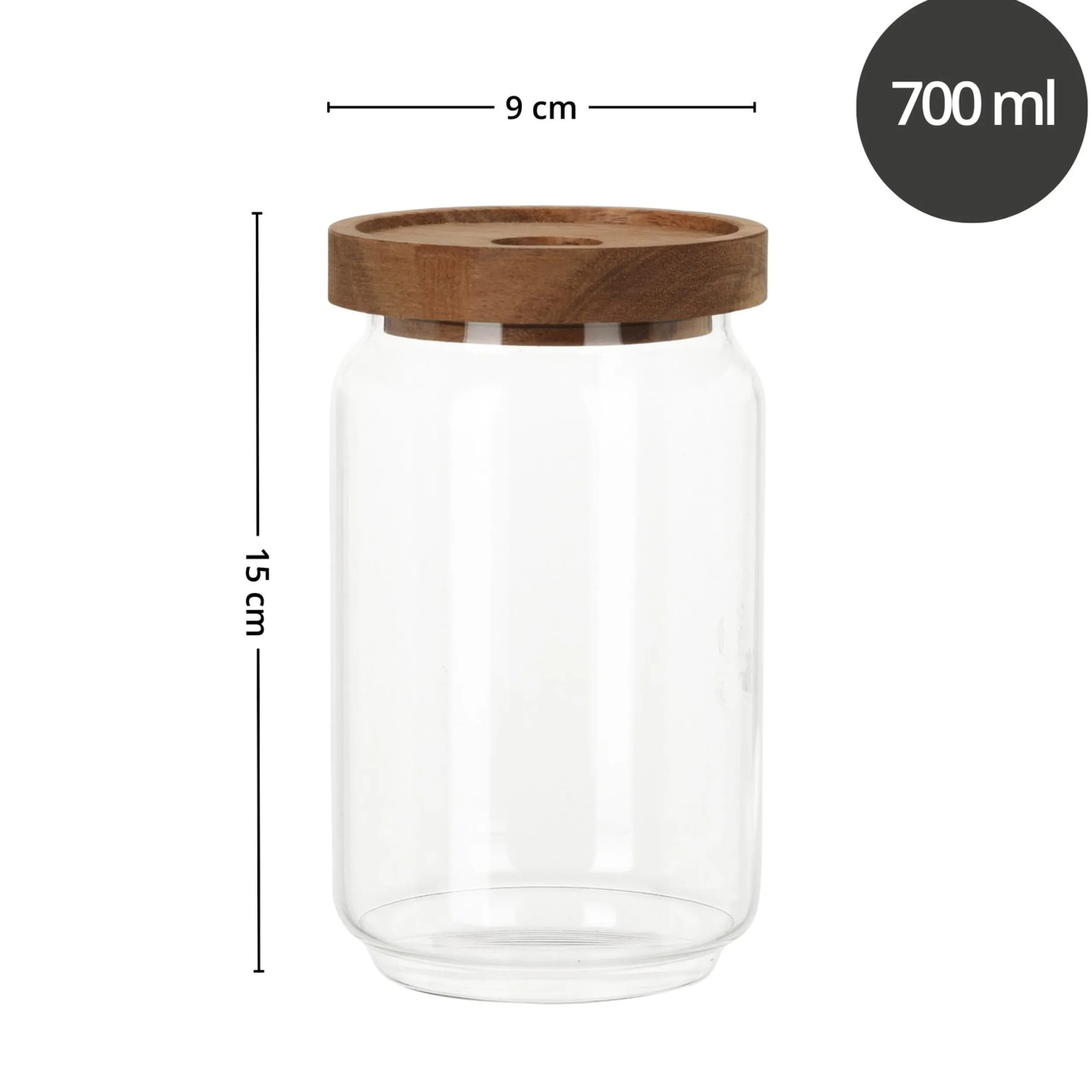 Fashion 3-pk glasskrukke 700 ml Vaskerom | Baderom