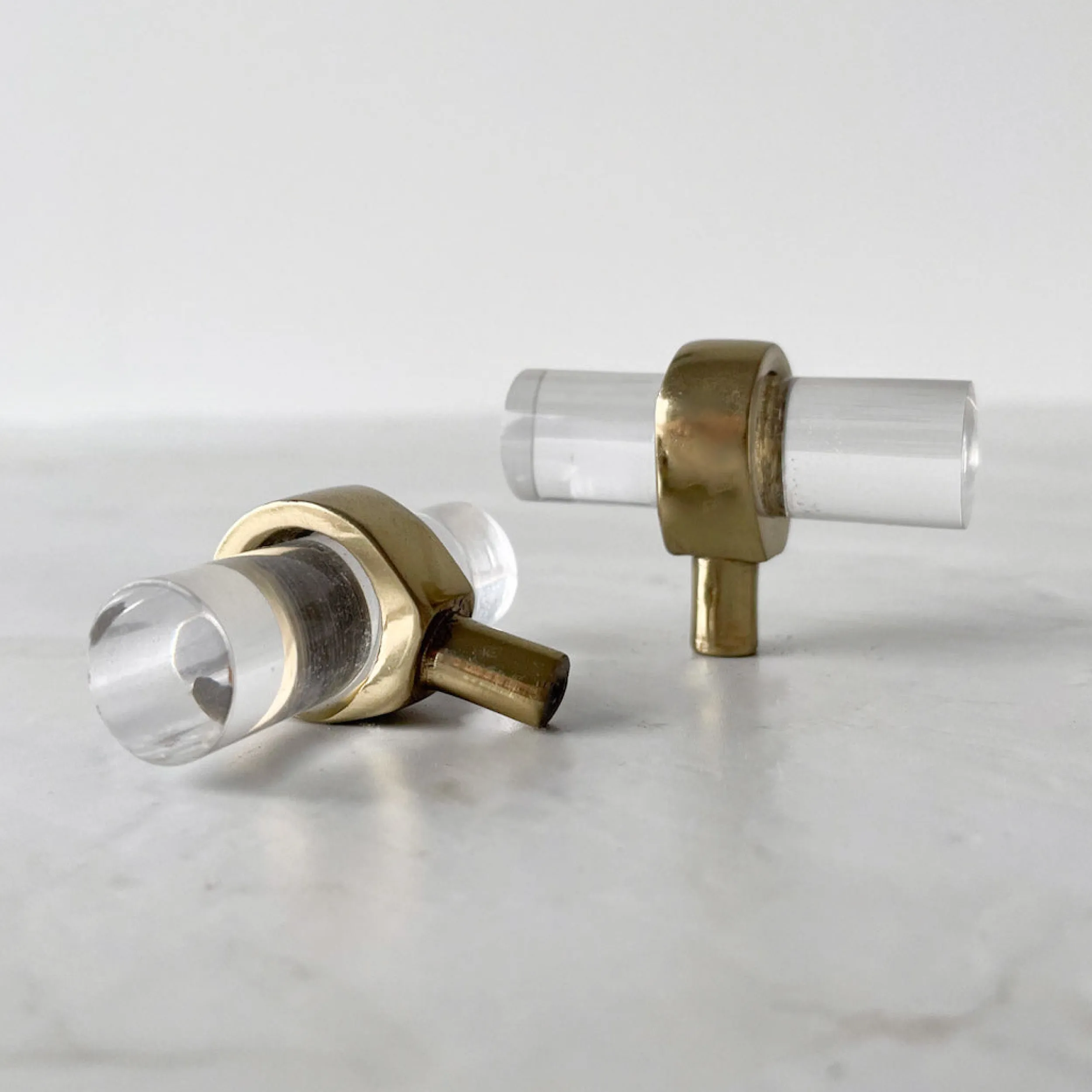 Discount 2-pk knott Cylinder, glass Håndtak