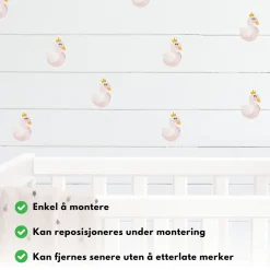 Clearance 25-pk princess swan klistremerker Barnestickers