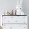 Online 25-pk stjerner klistremerker, lilla Barnestickers