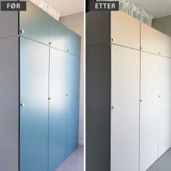Outlet Premium beige matt kontaktplast Ensfarget | Kjøkken