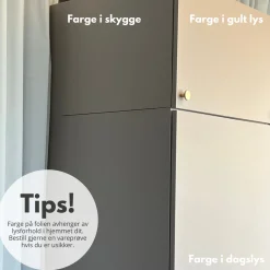 Outlet Premium beige matt kontaktplast Ensfarget | Kjøkken