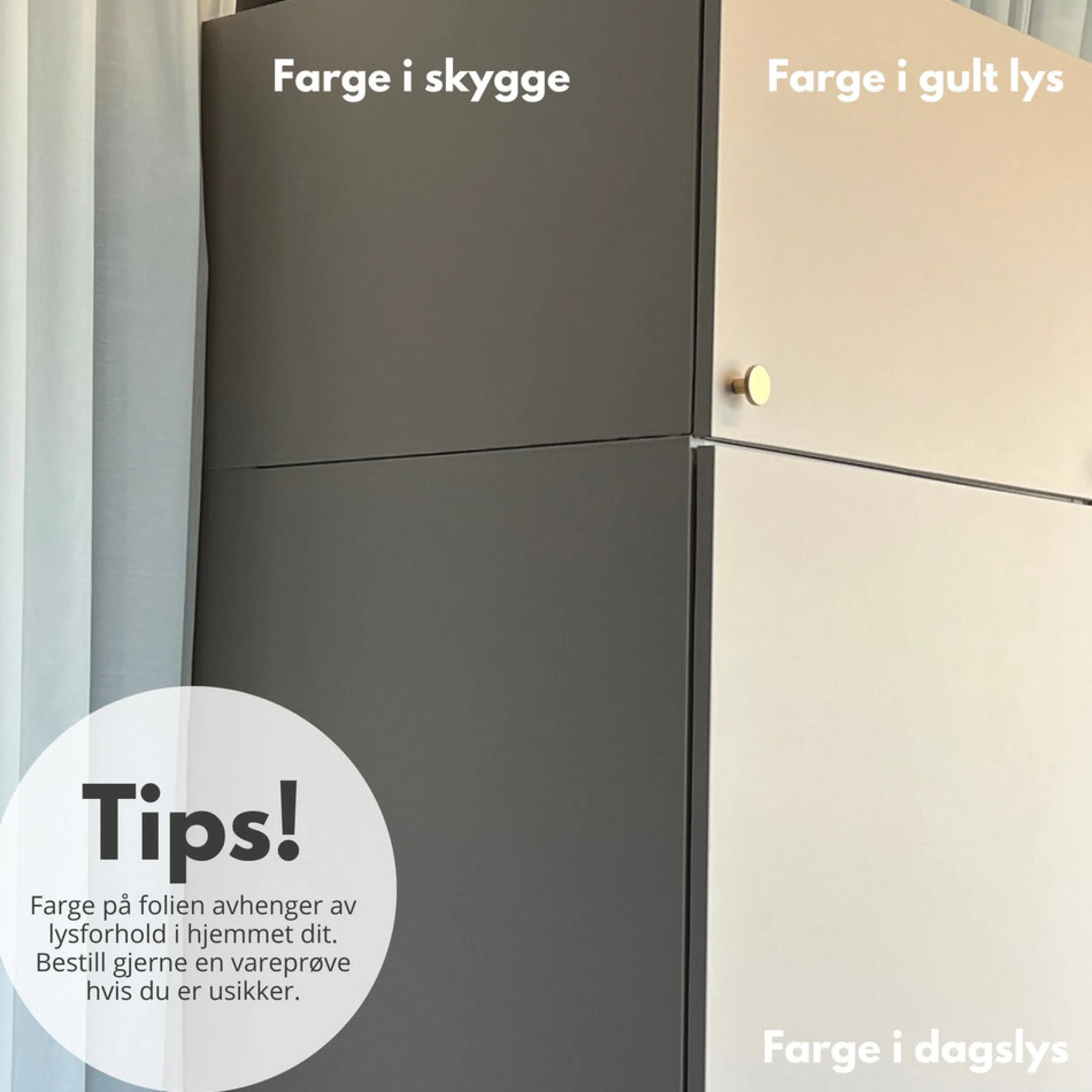 Outlet Premium beige matt kontaktplast Ensfarget | Kjøkken