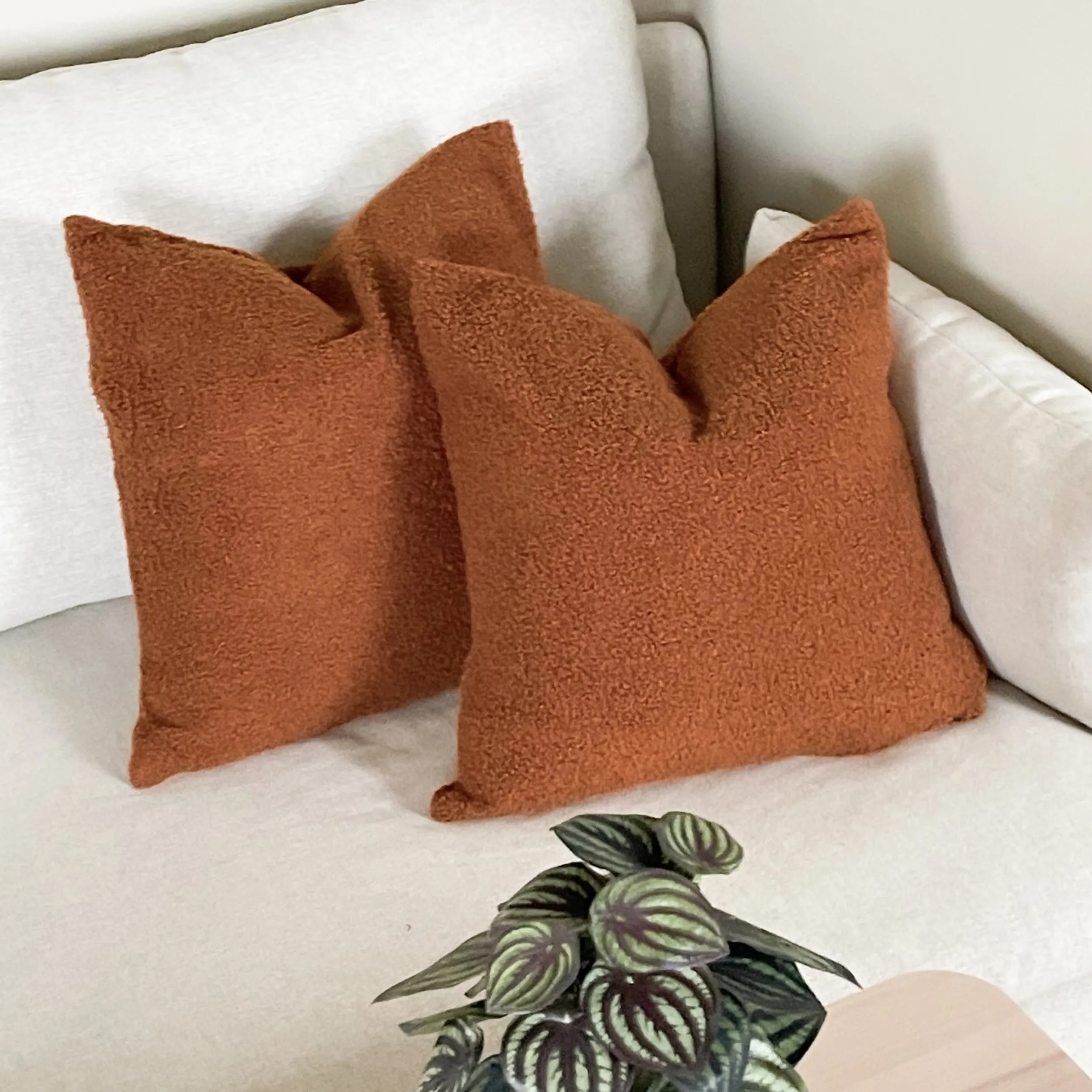 Discount Putetrekk Teddy, brent mandel 45 cm Tekstil | Pynt