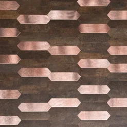 Fashion Rosie lang hexagon selvklebende veggfliser Veggfliser