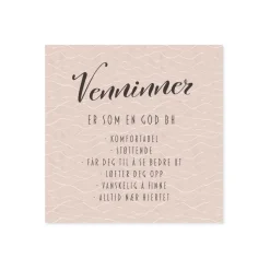 New Servietter BH Venninne, rosa Borddekking