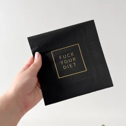 Online Servietter "Fuck your diet Borddekking