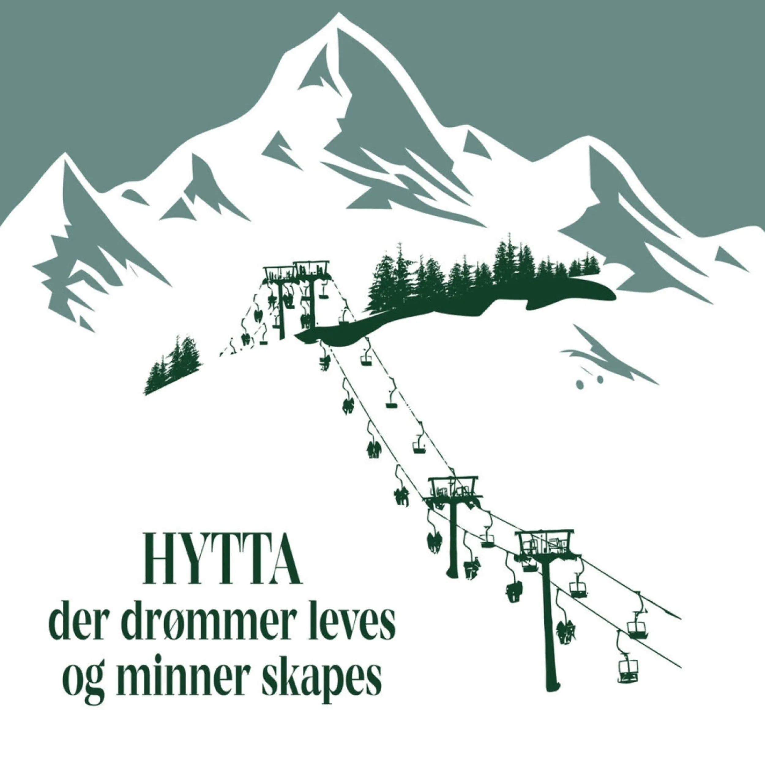 New Servietter "Hytta" leves 20 pk Borddekking