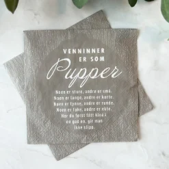 Hot Servietter Pupper 20-pk Borddekking