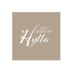 Sale Servietter til hytta, beige 20-pk Borddekking