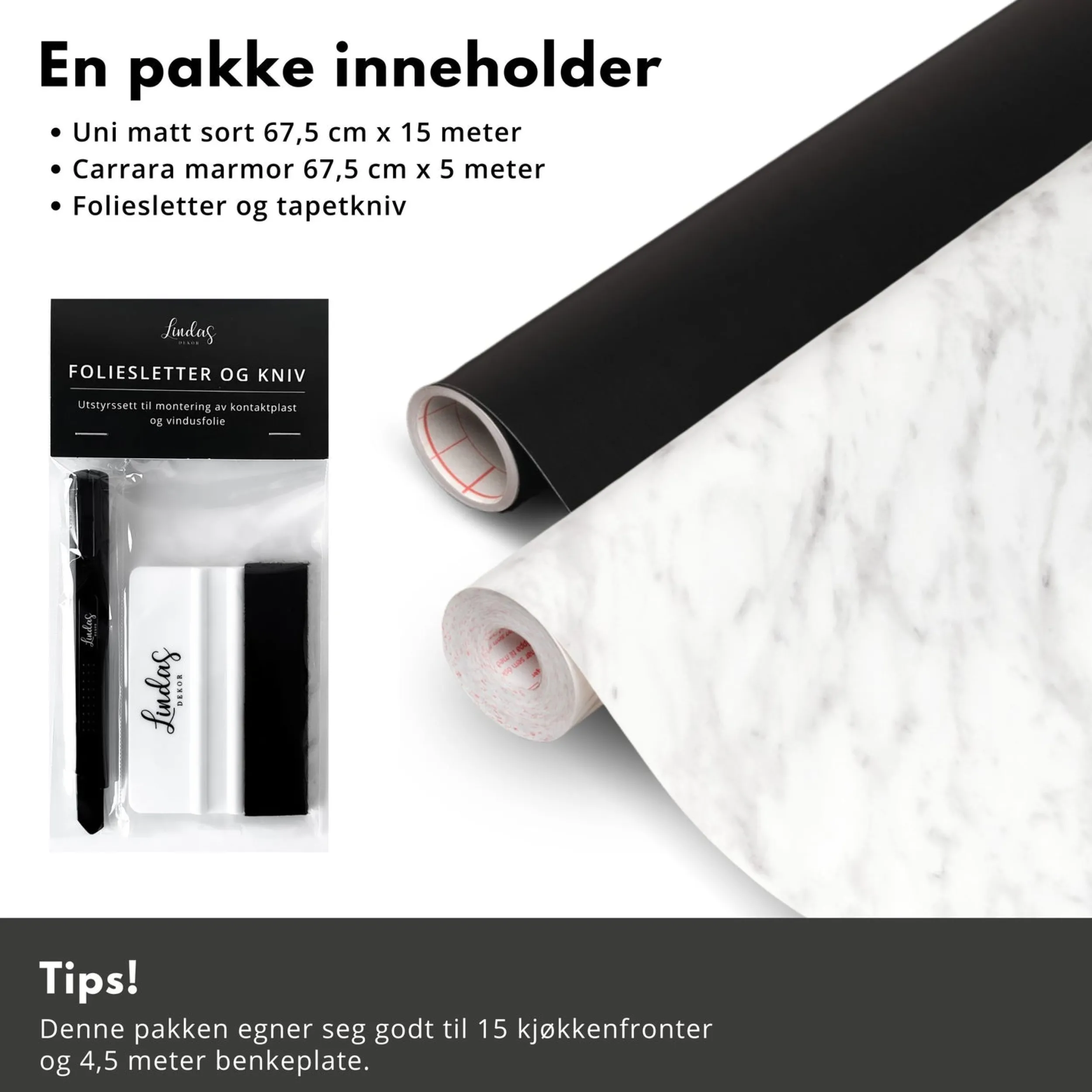 Discount Sort kjøkken med marmor benkeplate kjøkkenkit Kjøkken | Benkeplate