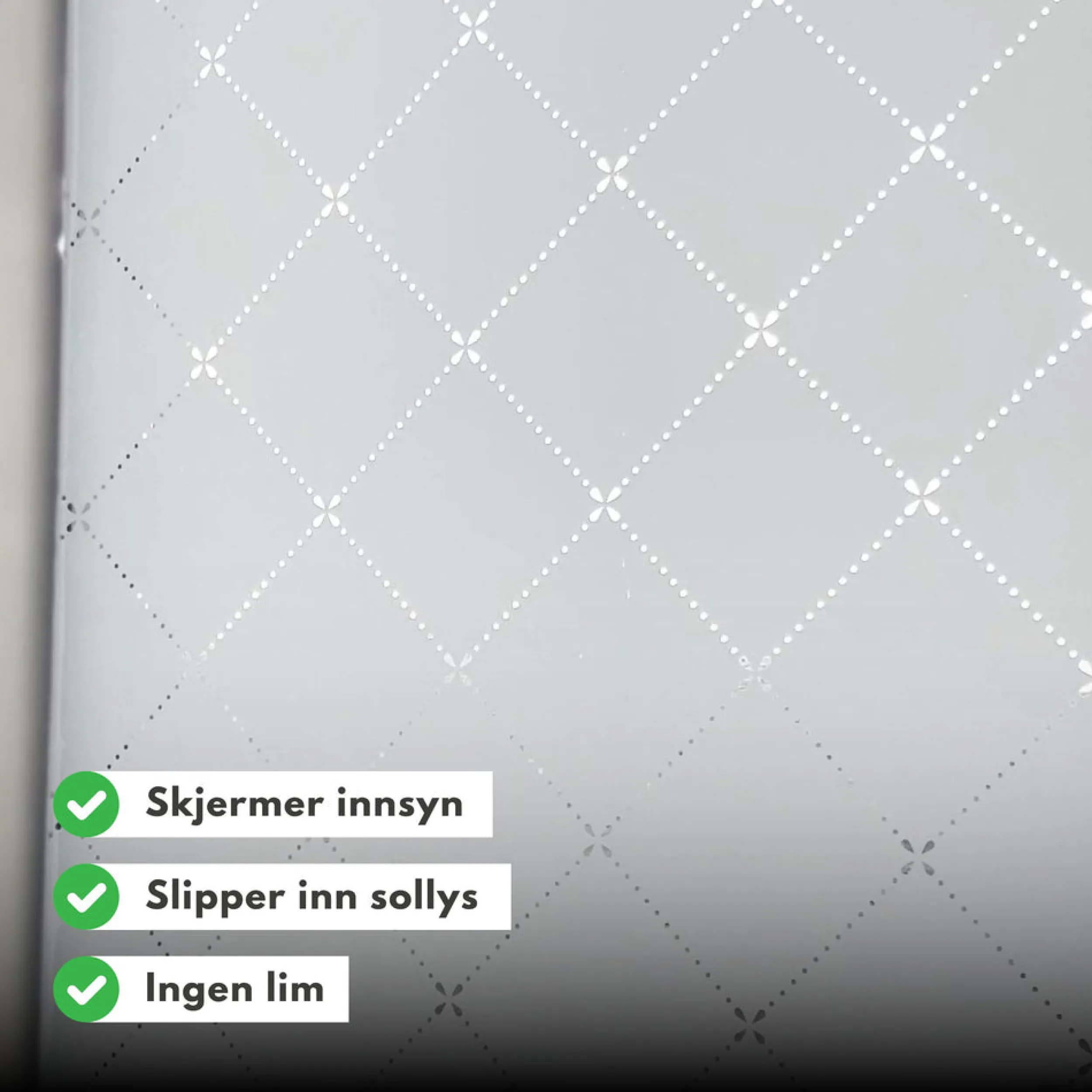 Clearance Static Charlotte vindusfolie Vindusfolie