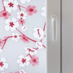 Discount Static premium Cherry flowers vindusfolie Vindusfolie