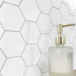 Discount Stein hexagon marmor veggfliser Veggfliser | Til Kjøkkenvegg