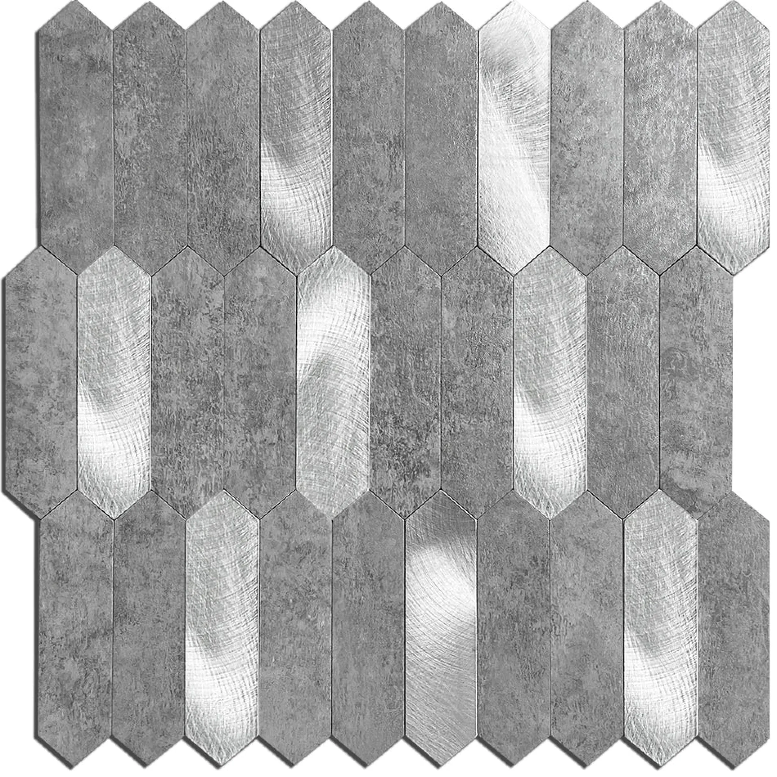 New Stein lys grå hexagon selvklebende veggfliser Veggfliser
