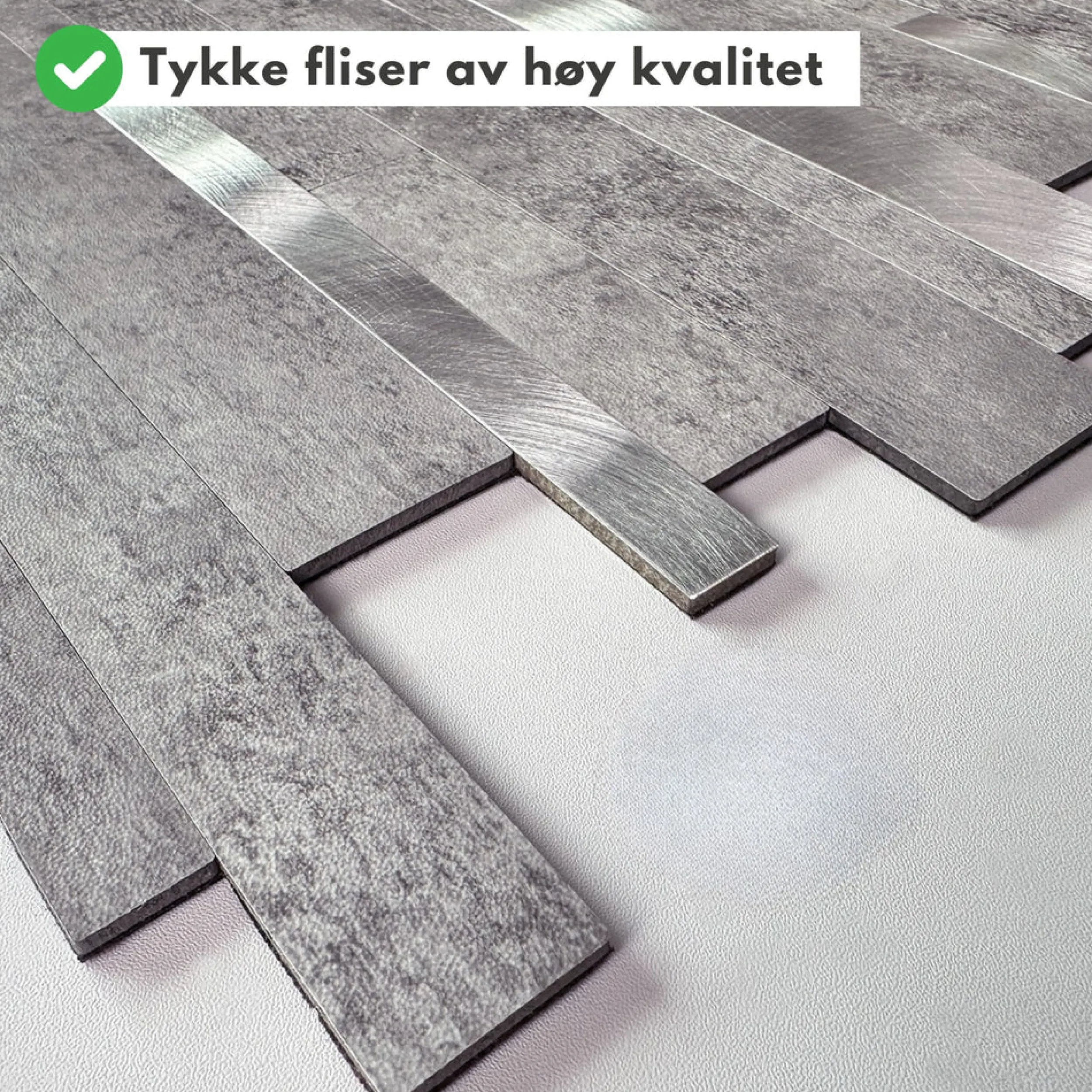 Sale Stein lys grå XL selvklebende veggfliser Veggfliser | Til Kjøkkenvegg
