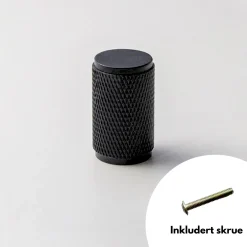 Discount Stockholm knott, sort 14 mm Håndtak