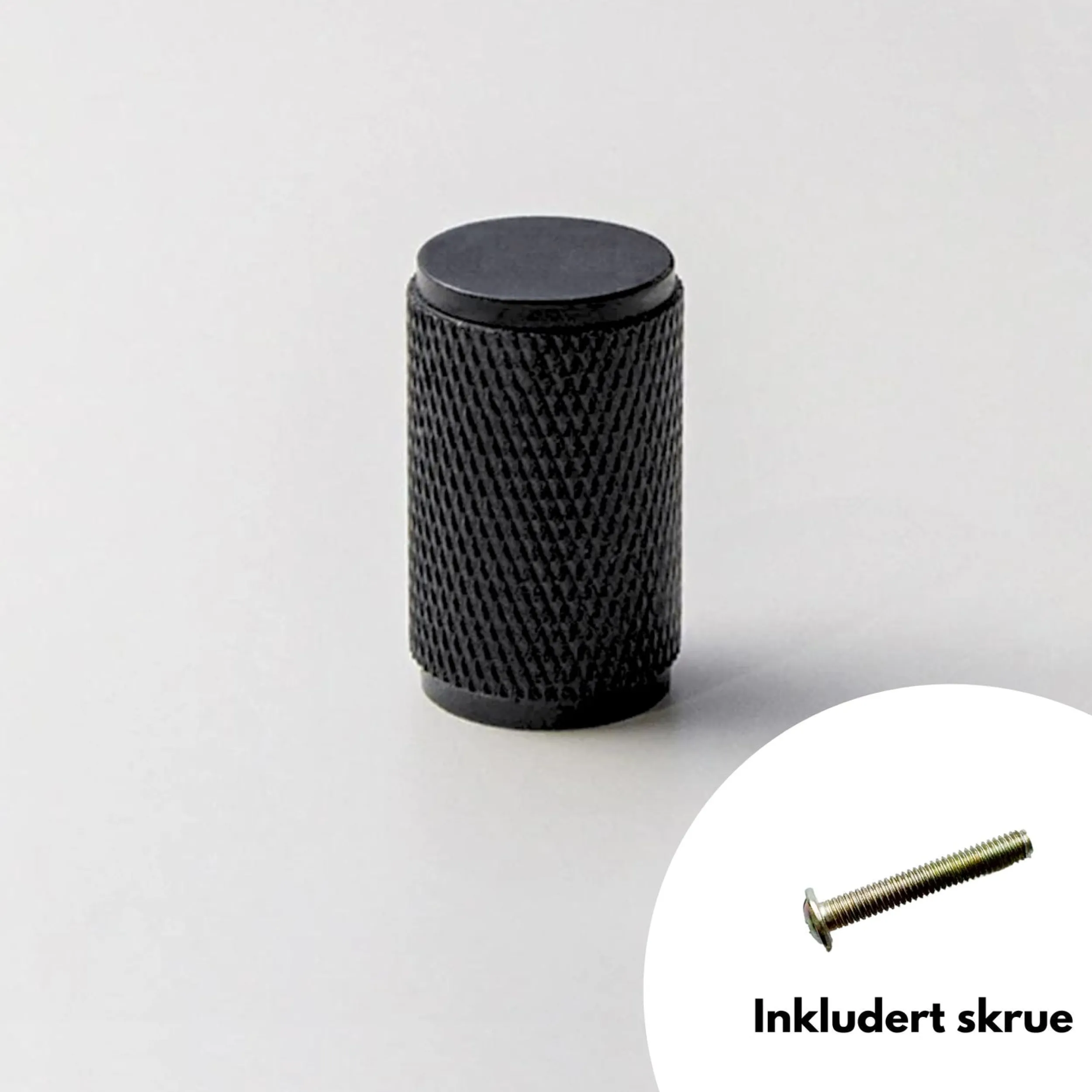 Discount Stockholm knott, sort 14 mm Håndtak