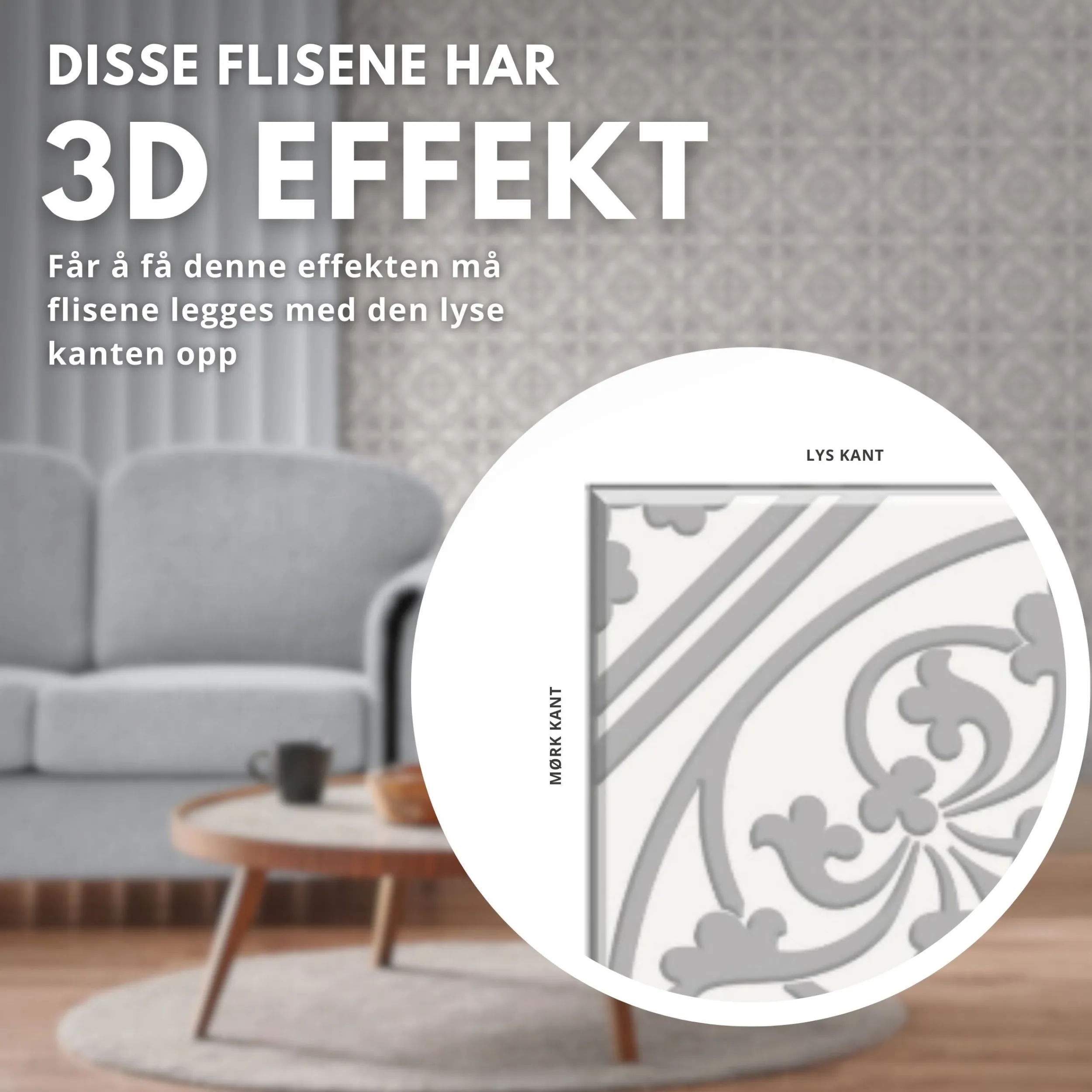 Clearance Tavira antikk selvklebende fliser Veggfliser | Gulvfliser