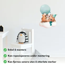 Discount Tiger på sky klistremerke Barnestickers