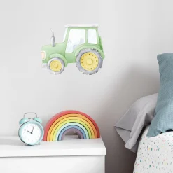 Hot Traktor klistremerke, grønn Barnestickers