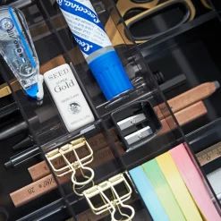 New Uttrekkbar skuffeinnsats sort Kjøkken | All Organisering