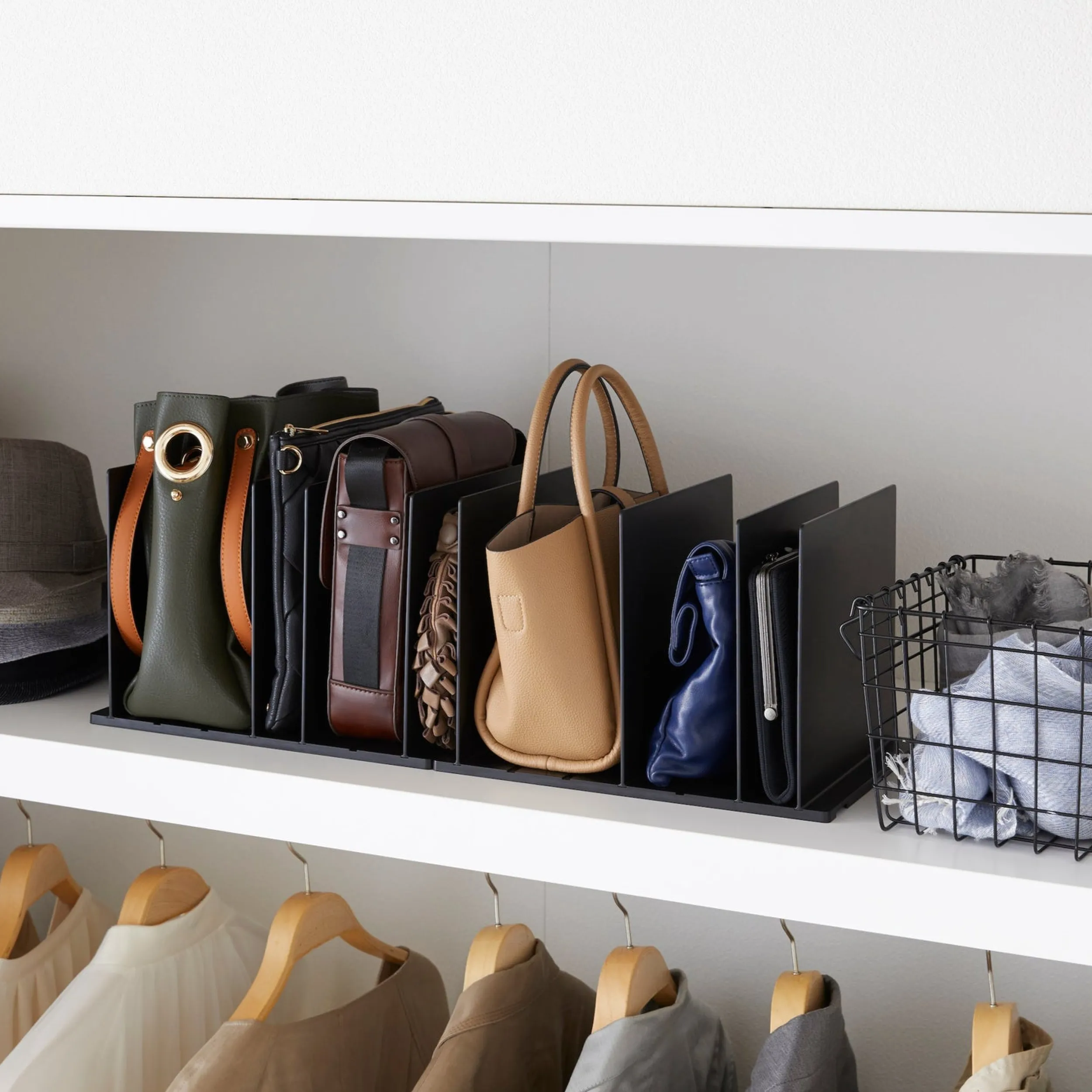 Hot Veskestativ sort 2 stk Garderobe | All Organisering